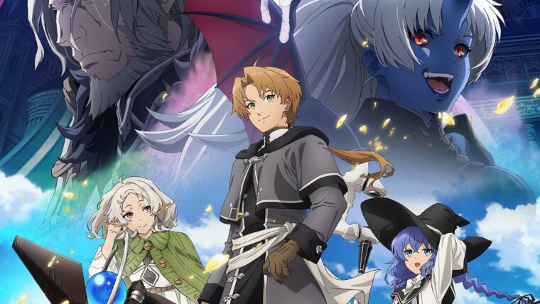 Imagem oficial de anúncio da continuação da terceira temporada de Mushoku Tensei