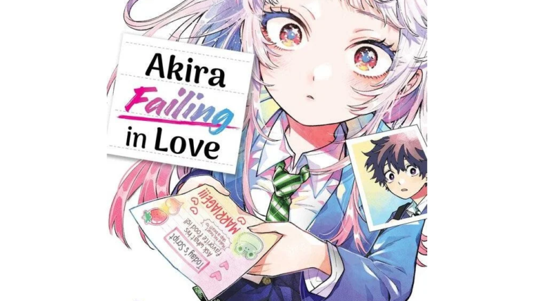 Akira Momose na capa do primeiro volume de Akira Failing in Love