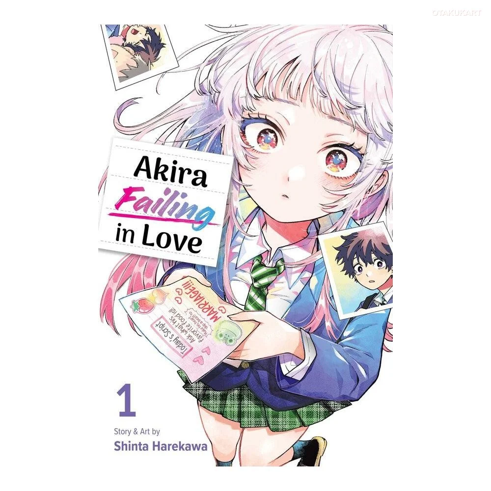 Akira Momose na capa do primeiro volume de Akira Failing in Love