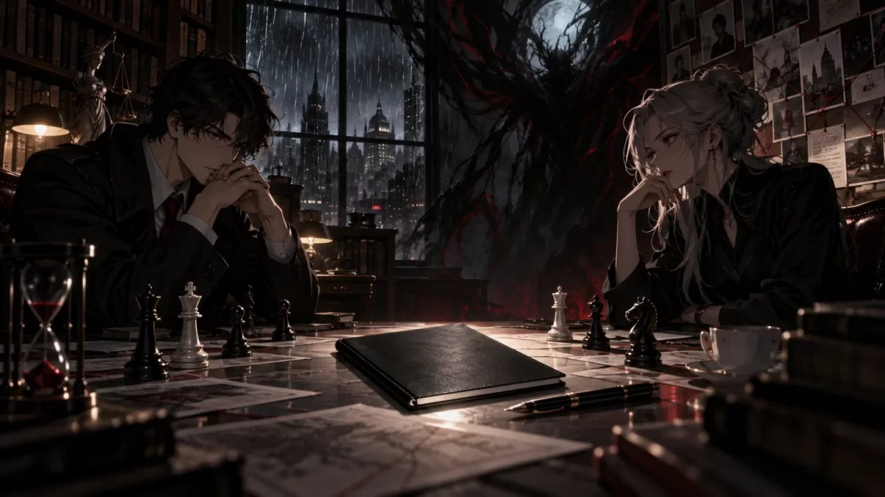 Light perdeu porque ficou menos inteligente em Death Note? Entenda a derrota — ilustração editorial original do AnimeFans