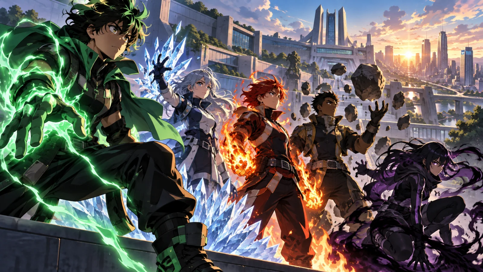 One For All e All For One são a mesma individualidade? Entenda a origem — ilustração editorial original do AnimeFans
